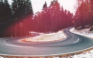 red light on the road