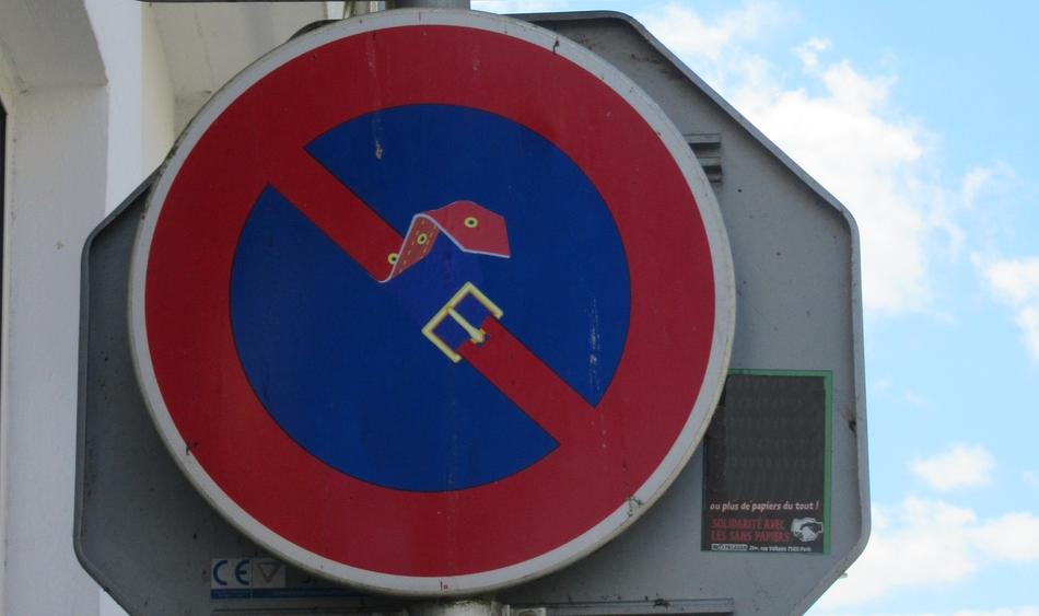 Panel Belt Road Sign