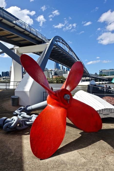 Propeller Red Ship