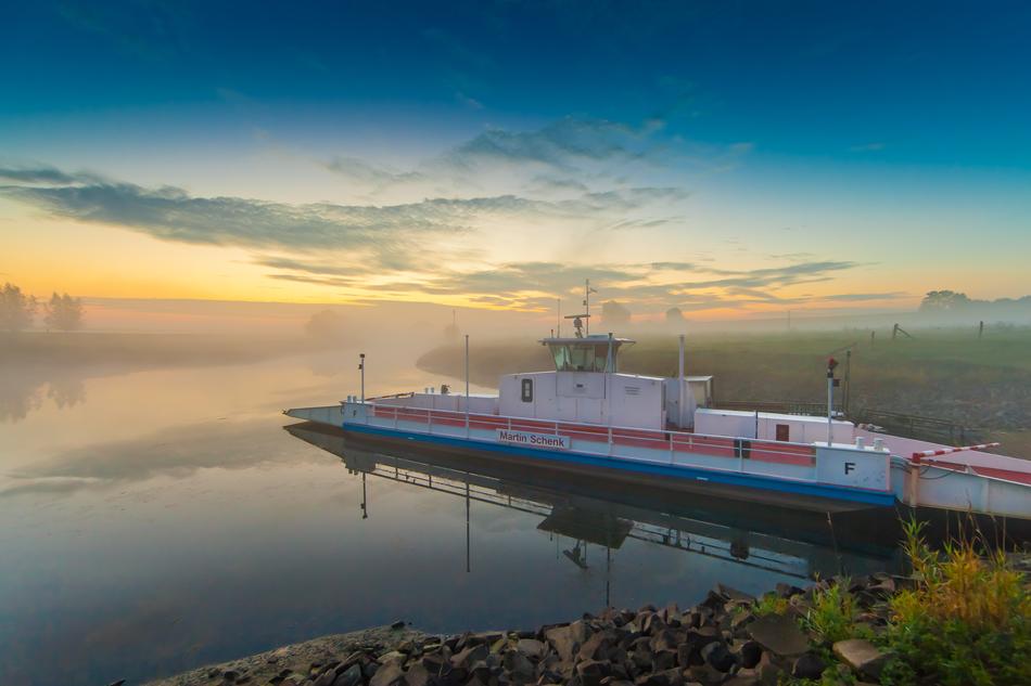 Sunrise Ferry Sky