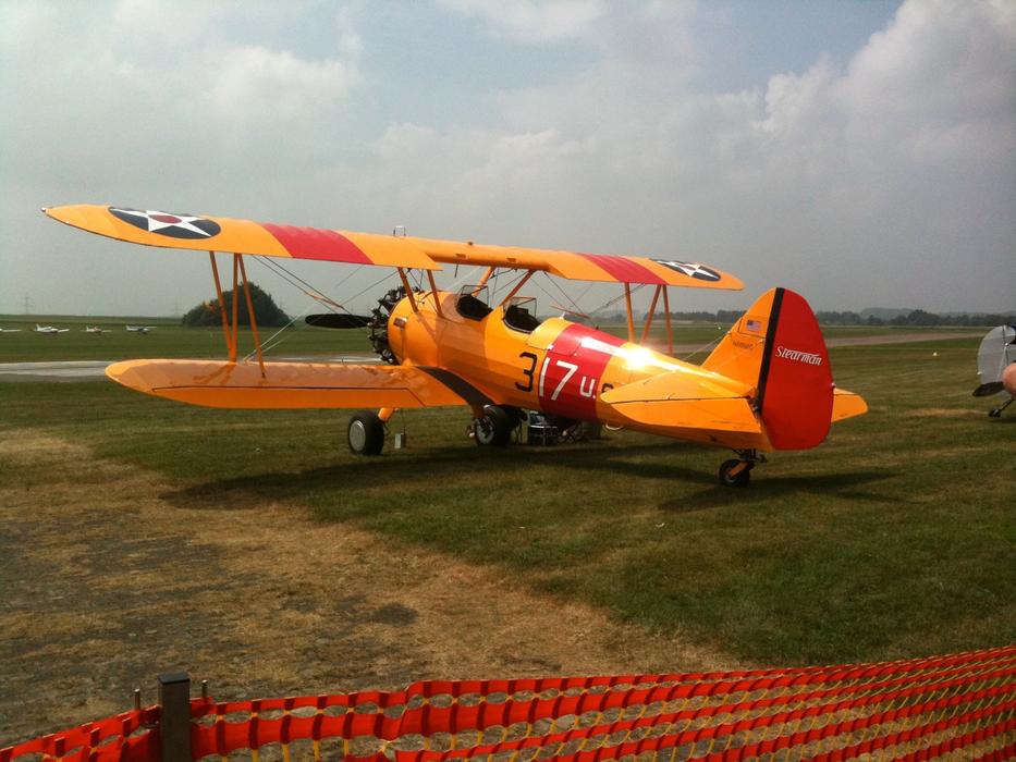 model airplane at the site