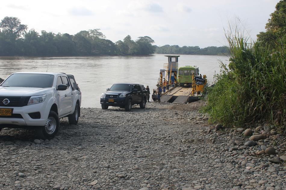 River Planchon Step Of Car