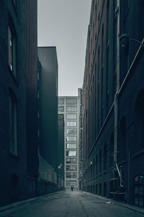 Urban Buildings on city Street