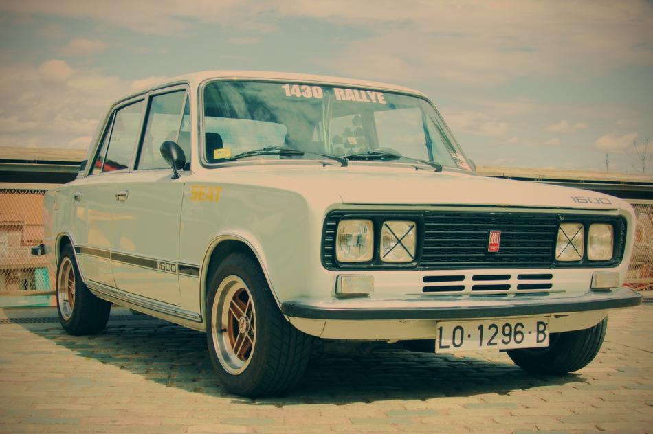 white retro car VAZ-2106
