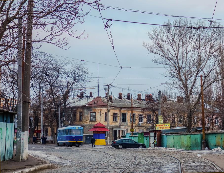 Odessa Street Paving Stone at winter
