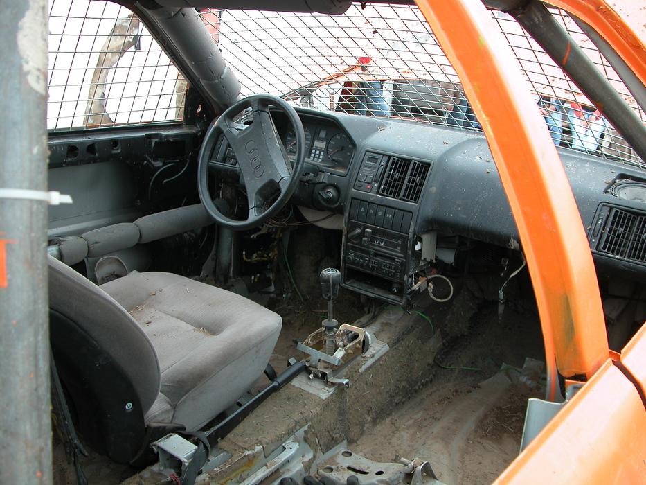 Interior Demolished Auto Stock Car