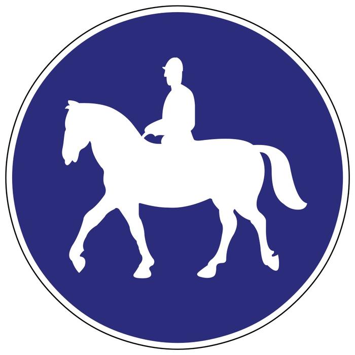 bridlepath bridle way road sign