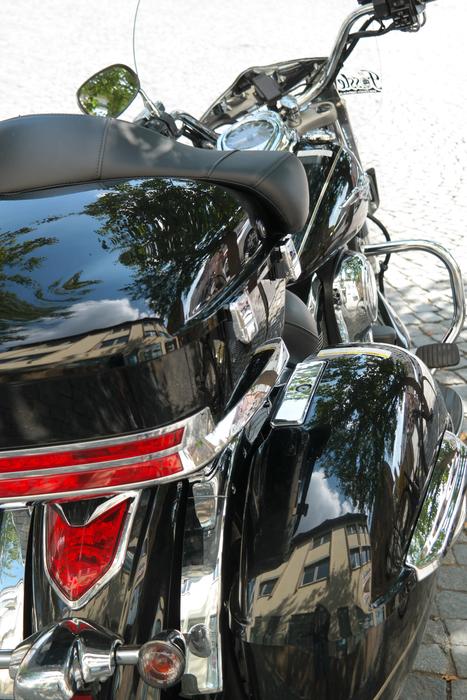 Motorcycle Vehicle Rear View Back
