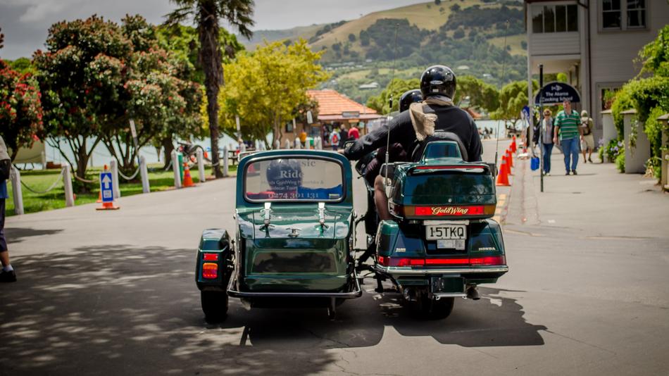 Sidecar Moto on streer