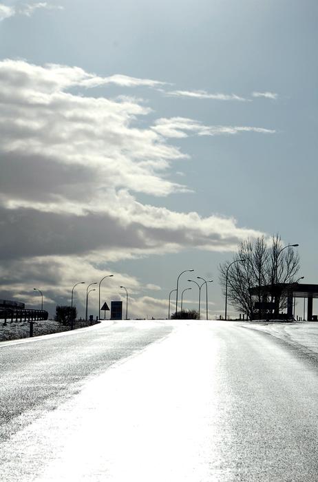 Snow-white clouds in the wintertime