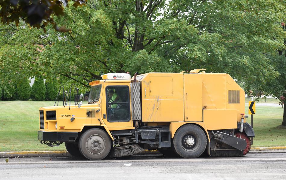 Street Cleaner Yellow Road