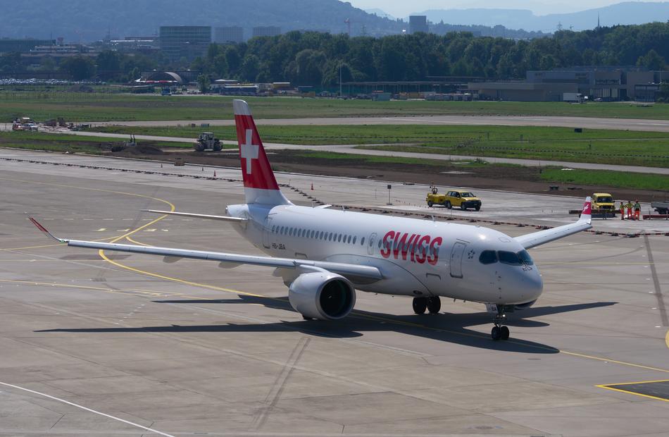 transport plane at the airport