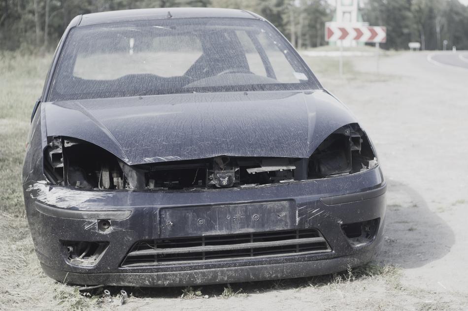 Accident Road Machine