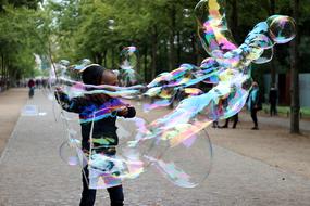 Street Artists Soap Bubbles Berlin