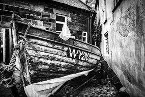 Black And White Boat Fishing
