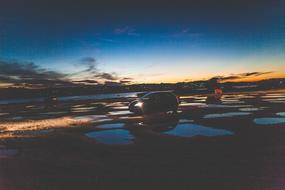 car against a beautiful sky