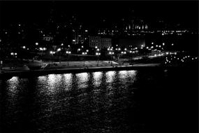 Dark Night Lamp Posts