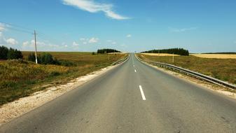 Summer Road Straight The Asphalt