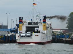 Car Ferry Borkum North Sea