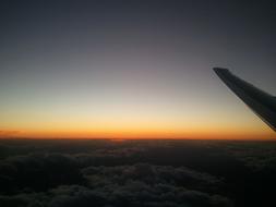 Airplane Travel Sunset