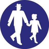 footpath pedestrian path road sign