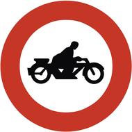 ban motorcycles forbidden