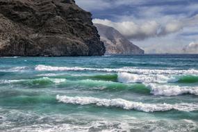 landscape of the Beach and sea Waves