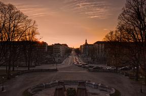 Munich City Bavaria at sunset