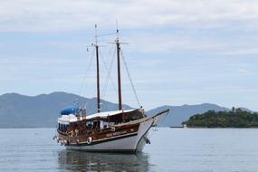 schooner in the bay of Rio De Janeiro