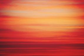pinky yellow striped sunset