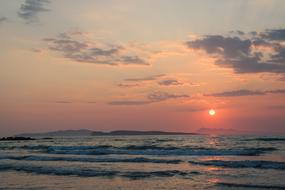 amazing Sunset Sea Dusk