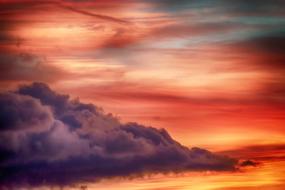 Sky Clouds at colorful Sunset