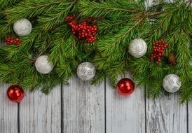 Christmas Decoration red and grey
