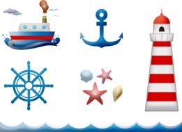 nautical banner as a clip art