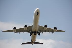 airplane flying in the sky