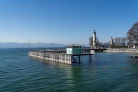 architectural structures on the water