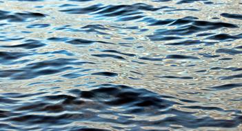 blue rippling ocean water surface