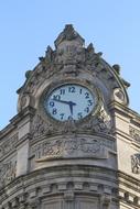 clock on historical building at sky, Portugal, Braga