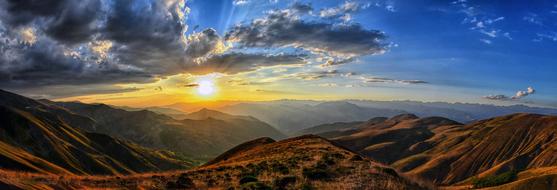 Clouds Atmosphere over mountains