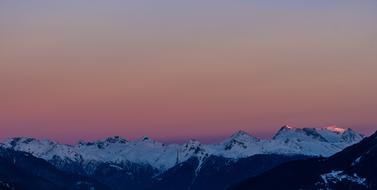 delightful Sunset Mountains