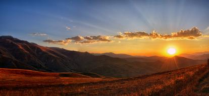 incredible Panoramic Sunset