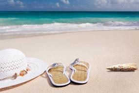 Beach Sand and hat