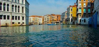 landscape of waterway in Italy