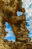 rocky formations in cyprus close up