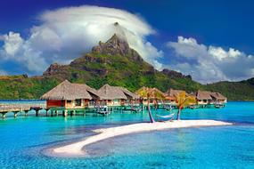 wallpaper with Bora Bora island
