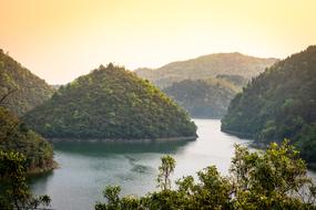 mountain reservoir in Guiyang