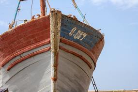 closeup picture of port ship in Morocco