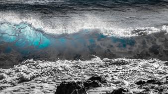 seascape of Wave Surf Water