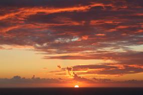 amazing red Sun