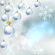christmas background ornaments snow drawing